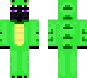 endermen in dino onesie