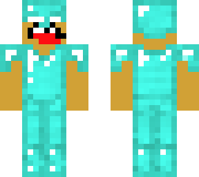fake diamond armor on a weirdo