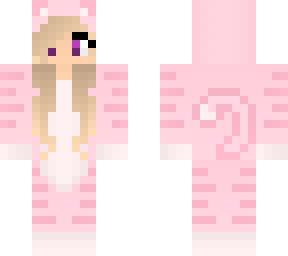 girl in a cat suit pink