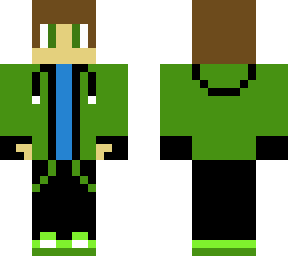 green hoodie