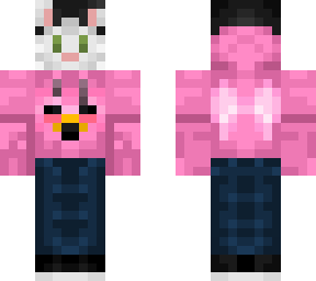 my cat in a flamingo hoodie (twoducksyt) 4px