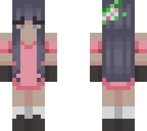 my minecraft skin in a dress ready for a wedding