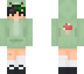 nonbinary in frog costum