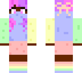 pastel rainbow skin
