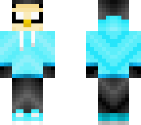 penguinplays minecraft skin (completed light blue version)