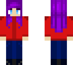 purple hair girl