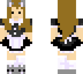 very cool cat girl (in maid dress!)