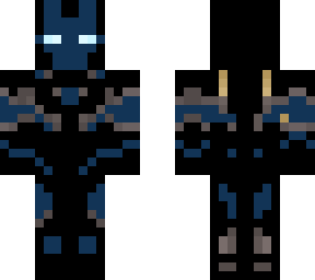 war machine haft black and blue and red