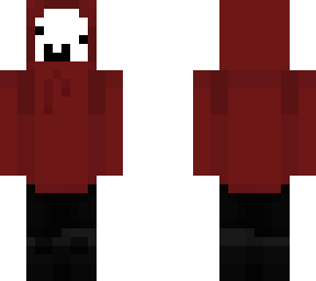 white in red