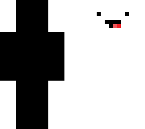 white with black edges skeppy face