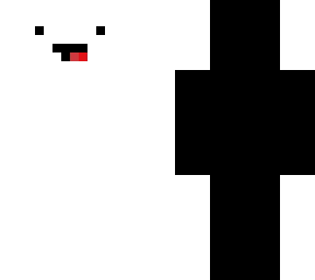 white with black edges skeppy face