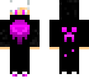 3d purple gamer boy