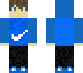 blue nike hooide