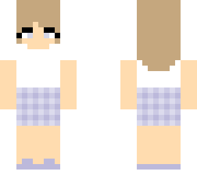 blue plaid skirt