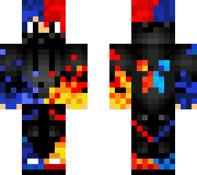 blue red fire