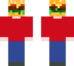 burger head w/ red shirt ye