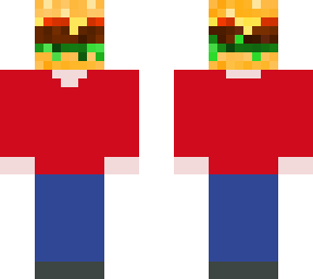 burger head w/ red shirt ye