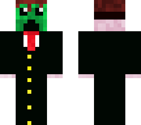 cute creeper in a suit
