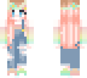cute rainbow spring elf gril