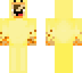 duck with man inside