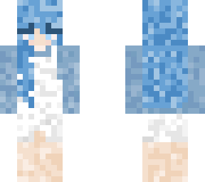 girl with blue hair and overalls