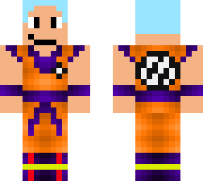 goku light blue with a lot of hair chopped off