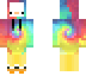 goose in tie dye hoodie
