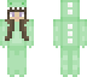 green female dino onesie