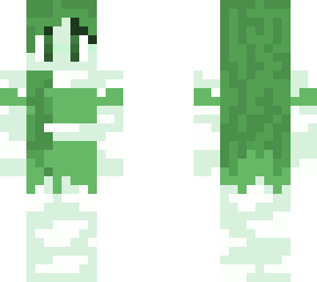 green girl with *clouds*