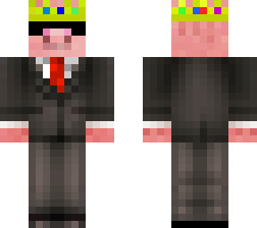 king pig in a suit