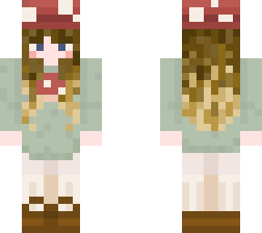 mushroom hat girl