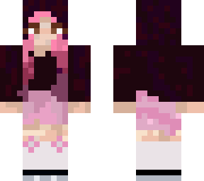 pink hoodie girl