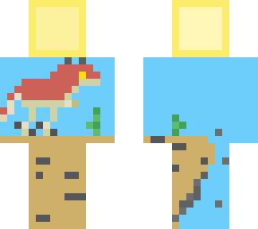 pixelated carnotaurus
