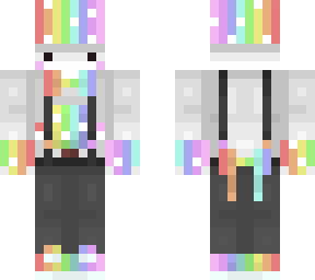 rainbow mushroom person