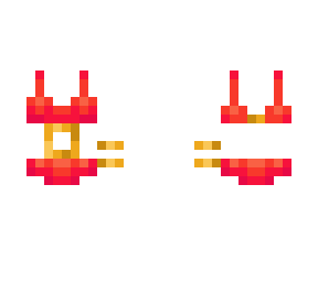 red & gold swimsuit - base
