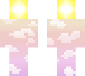 sunset with sun head
