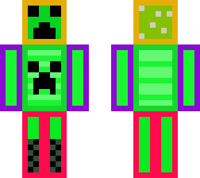 toutlinedoony outlined creeper kid