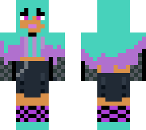 turquoise and pink