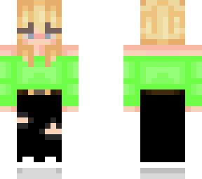 b green outfit