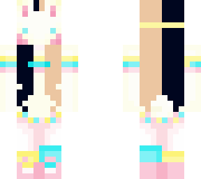 black and blonde bunny