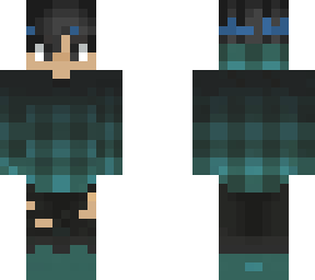 black and blue boy