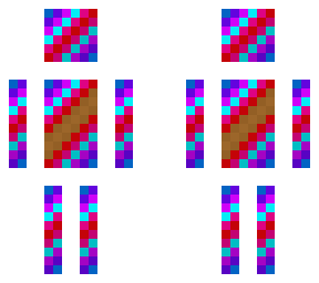 blocky matching skin