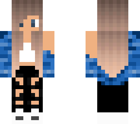 blue camo girl