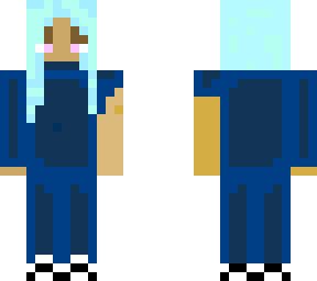 blue temple girl