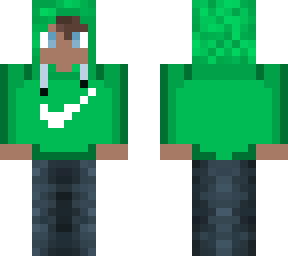 boyy in sport green hoodie