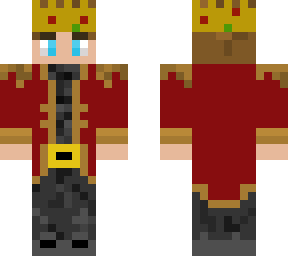 chill teen in a king outfit