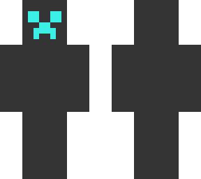 cyan glowing special effect creeper
