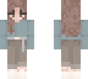 edited girl with brown hair