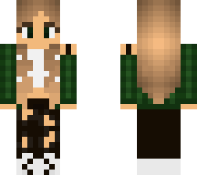 gamer-girl - green flannel