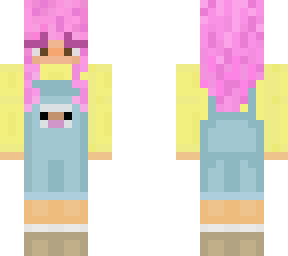 girl with pink hair